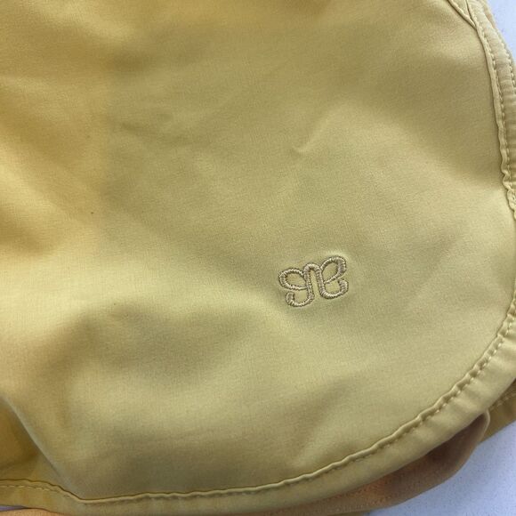 Albion Mustard Lunge Shorts High Waisted Stretch Running Workout Yellow Medium - Picture 2 of 7